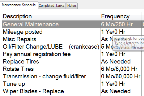 fleet vehicle maintenance schedule template has been applied